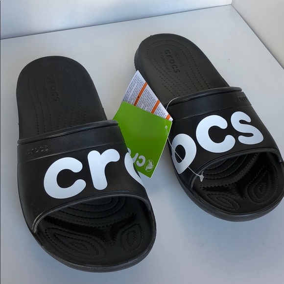 Crocs Classic Graphic Slide Unisex Shoes Slides Slippers Bathing Shoes Clogs